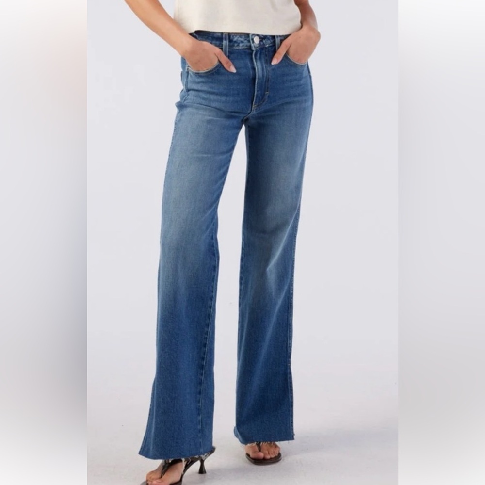 AMO split flare jeans